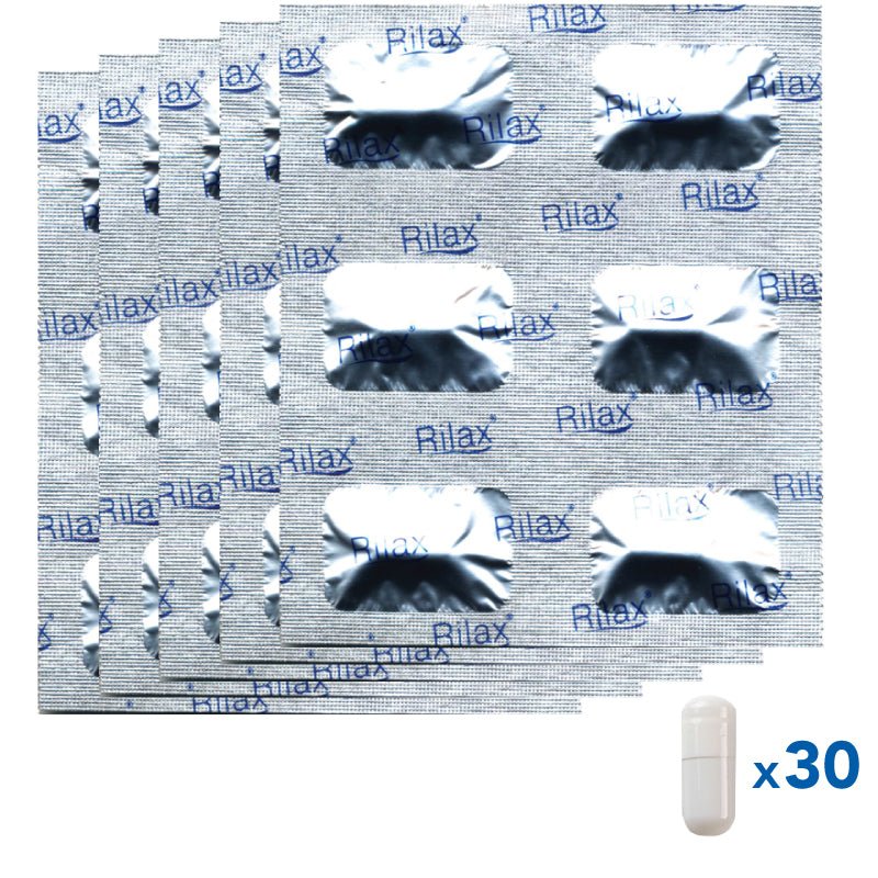 Rilax Natural Sleep Aid 24 + FREE 6 capsules (with Lactium & Suntheanine) - Rilax