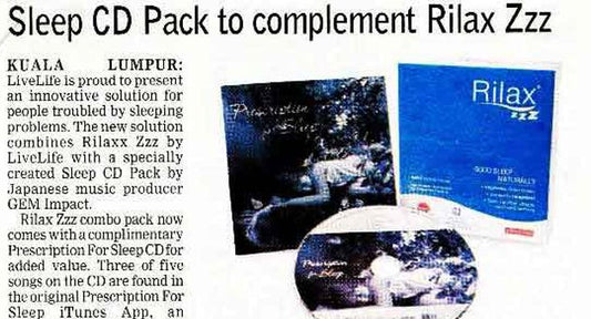 Sleep CD Pack to Complement Rilax Zzz - Rilax