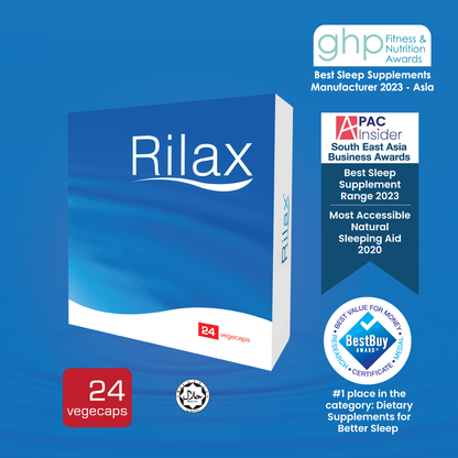 Bantuan Tidur Asli Rilax (dengan Lactium & Suntheanine)