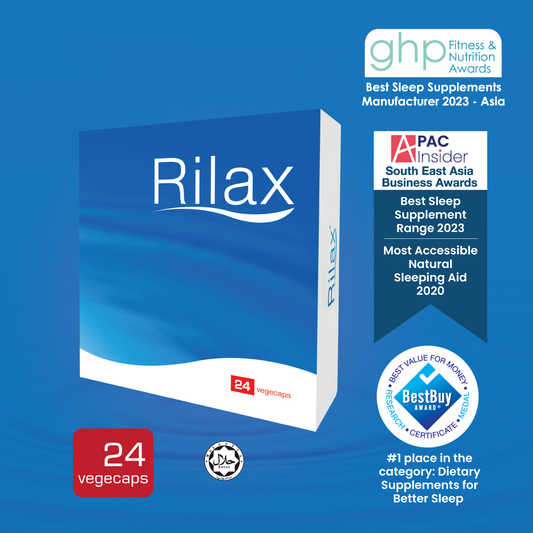 Bantuan Tidur Asli Rilax (dengan Lactium & Suntheanine)